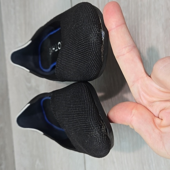 Rothy's Black Women's The Pointed Toe Knit Flats Shoes Sz 9 - Picture 5 of 12